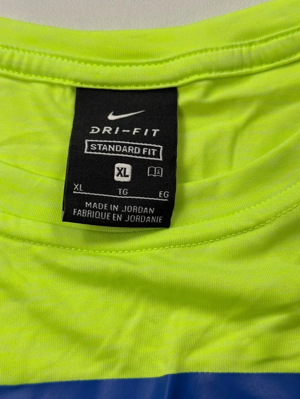 Nike Dri-Fit Neon Yellow Athletic Shirt - Boys XL